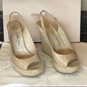 Jimmy choo espadrilles nude color